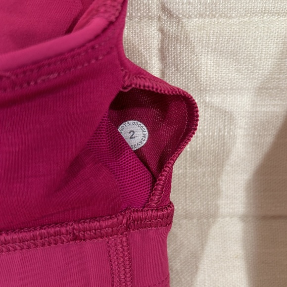 lululemon ripened raspberry longline energy bra | size 2!! - Picture 3 of 3